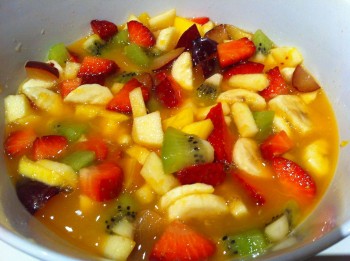 Macedonia de fruta