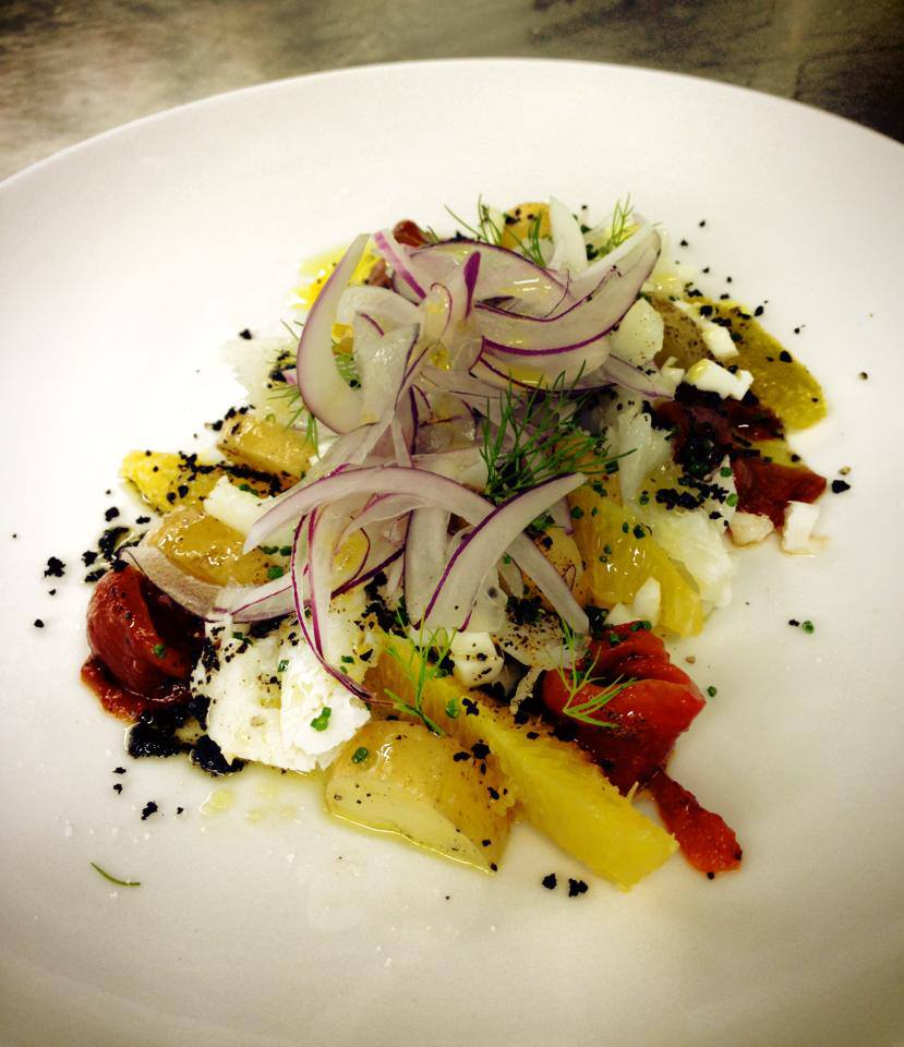 ensalada en triciclo