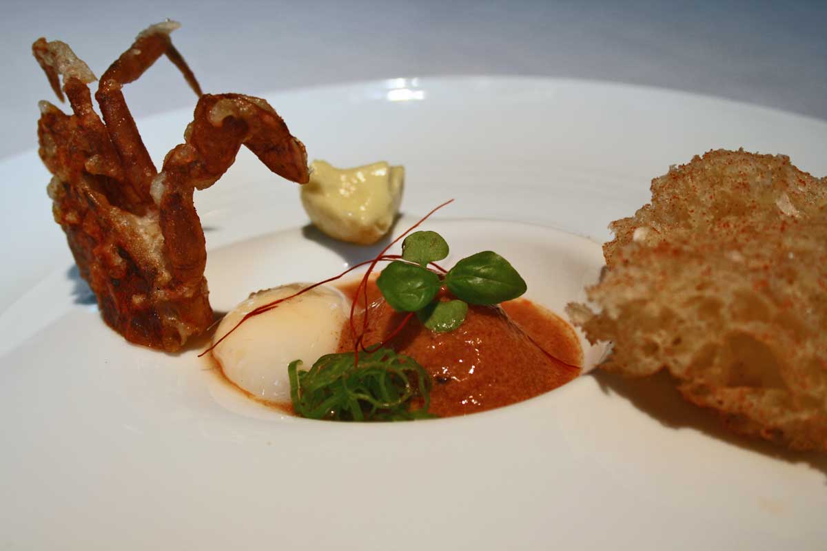 Plato en DiverXO (chili crab)