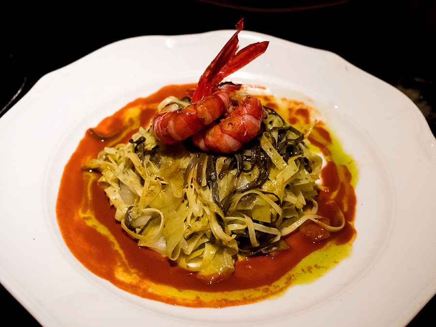 Pasta con carabineros