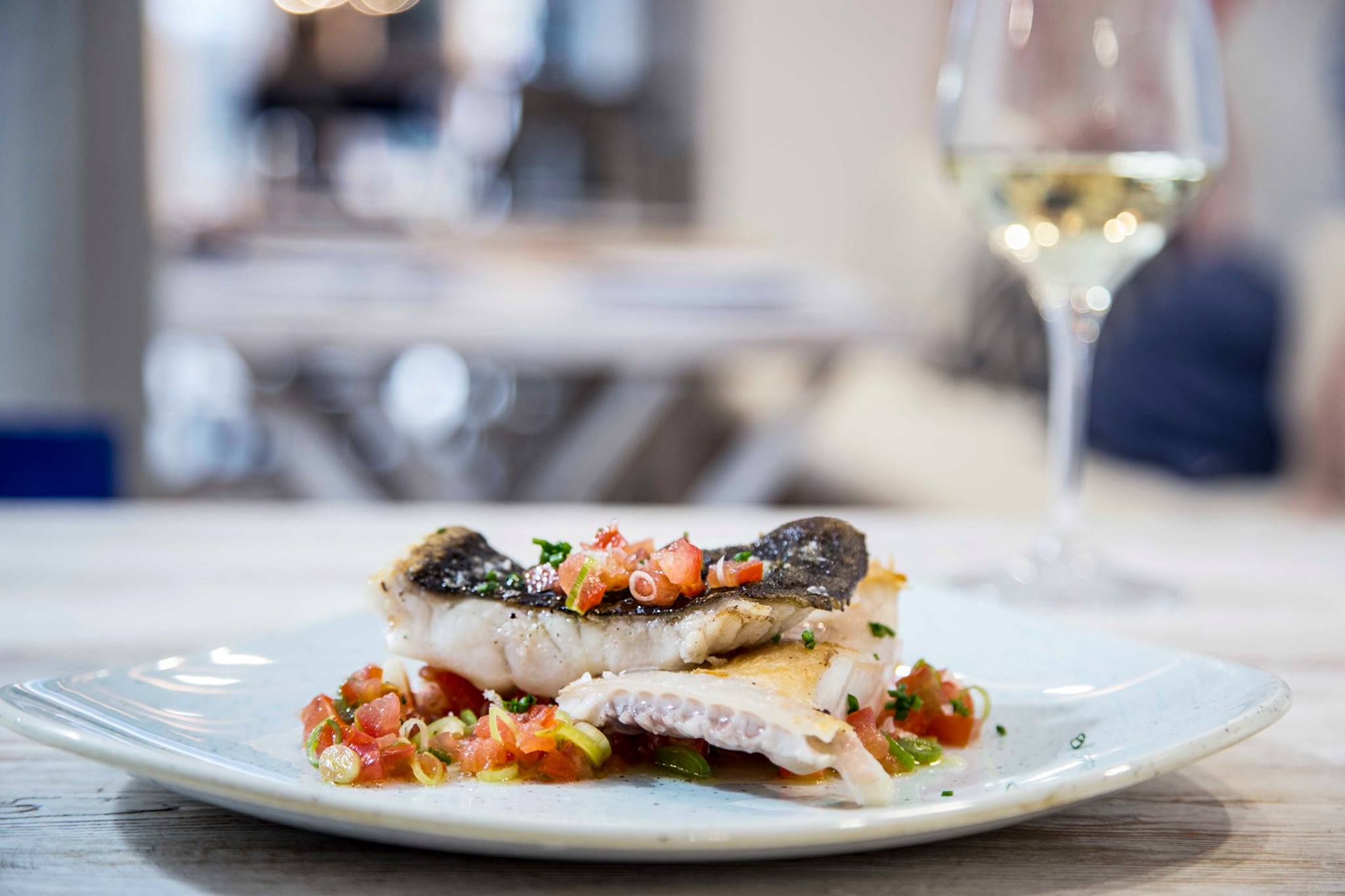 Corvina salvaje en El Chiringuito de El Señor Martín