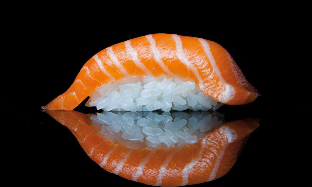 Sushi de salmón en Miss Sushi Alcalá