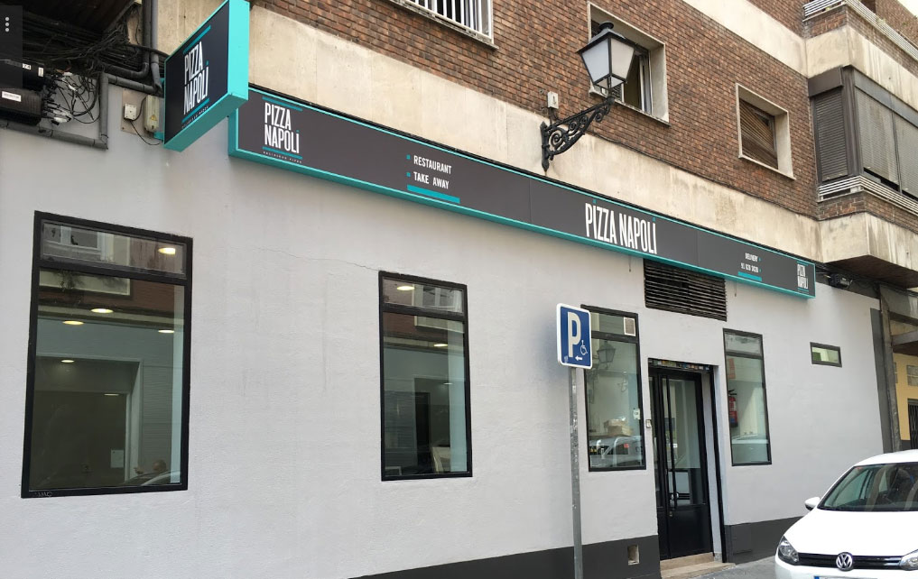Pizza Napoli en la calle Jordán de Madrid
