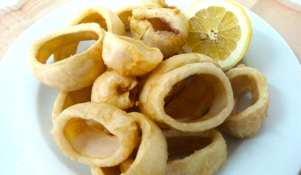 Calamares a la romana en restaurante Solitario Torrelodones