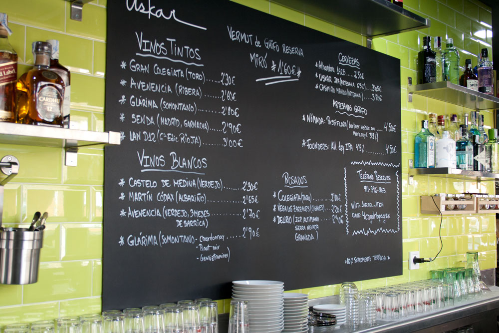 Vinos de Barra en Uskar
