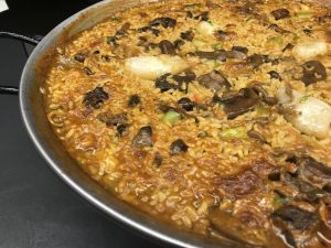 Arroz de boletus y chipirones