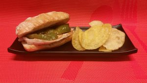 Bocatín de lomo con pimiento