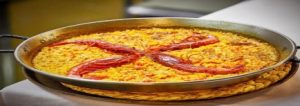 Paella camarón rojo