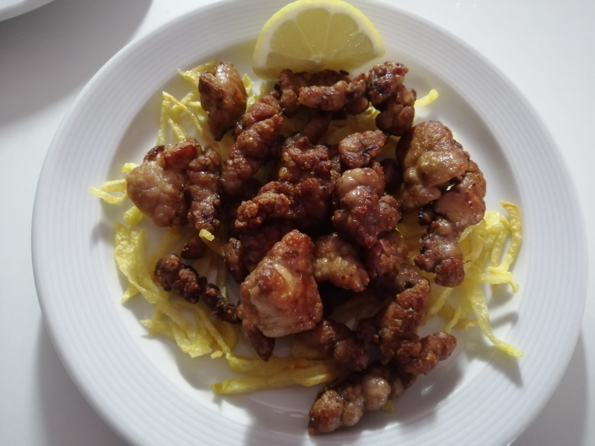 Mollejas de cordero a la plancha