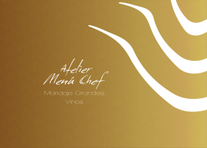Menú Chef Atelier Maridaje Grandes Vinos