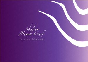 Menú Chef Atelier Plus con maridaje
