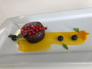 Coulant de chocolate con dulce de leche