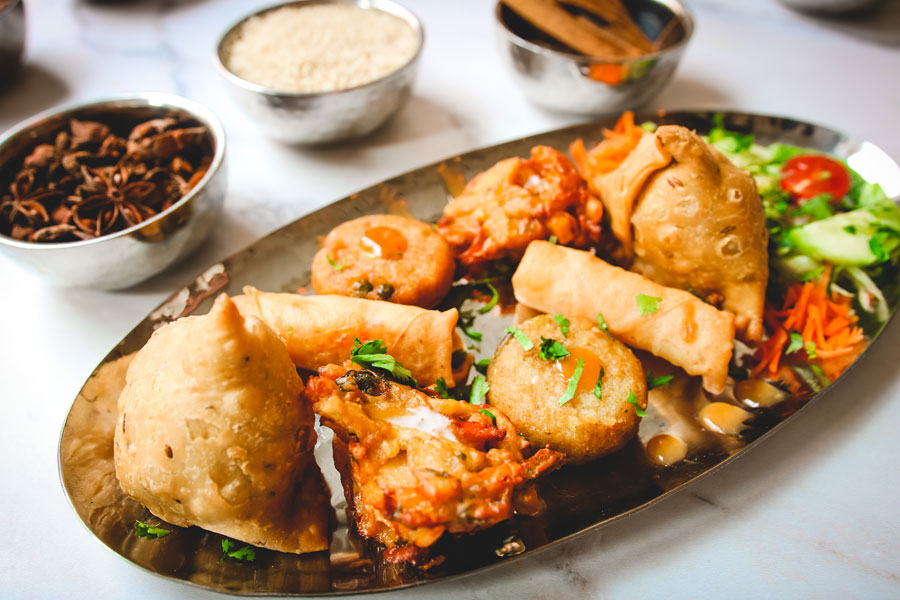 Assorted appetizers platter