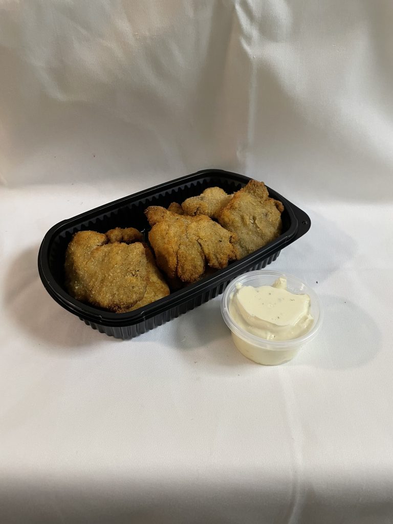 Setas rebozadas con salsa ali oli