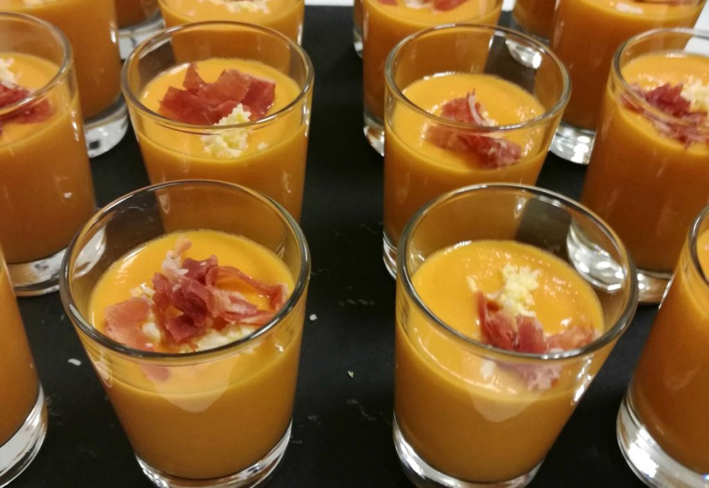 Chupito de salmorejo