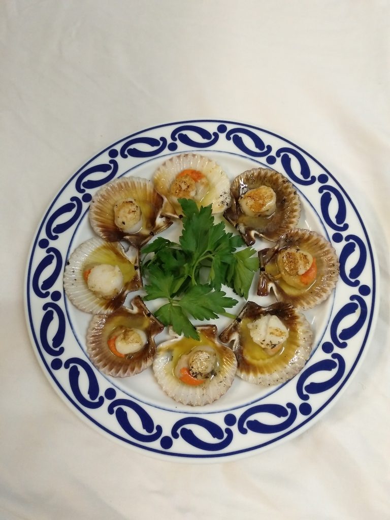 Zamburiñas a la plancha