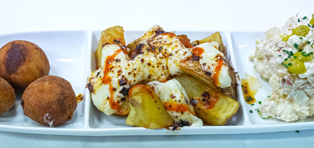Degustación de las tres tapas de siempre