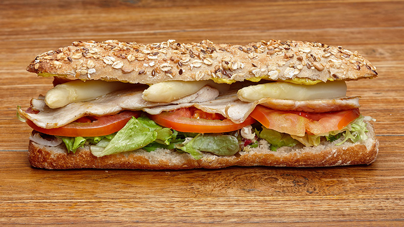 Bocadillo Vegetal con Pollo