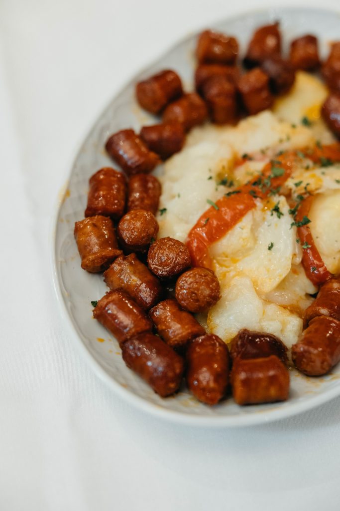 Chistorra de Navarra frita a la cazuela