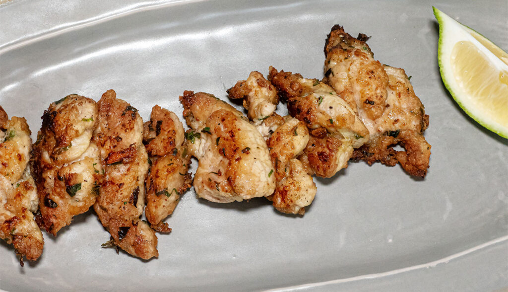 Molleja de ternera a la plancha con ajitos